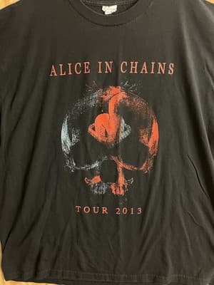 Alice In Chains Pain In The Grass 2013 Hollow Concert Tour Shirt Black Mens 2XL - Thumbnail 5