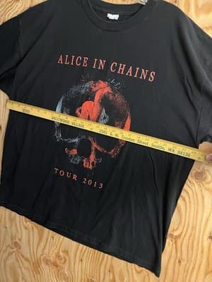 Alice In Chains Pain In The Grass 2013 Hollow Concert Tour Shirt Black Mens 2XL - Thumbnail 9
