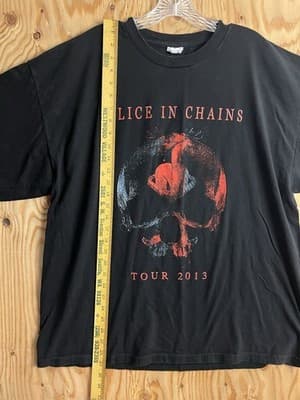 Alice In Chains Pain In The Grass 2013 Hollow Concert Tour Shirt Black Mens 2XL - Thumbnail 8