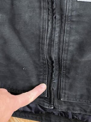 Carhartt Vest Black Mock Neck Quilt Lining Mens 2XL Tall 104395 BLK Thinsulate - Thumbnail 5