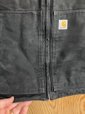Carhartt Vest Black Mock Neck Quilt Lining Mens 2XL Tall 104395 BLK Thinsulate - Thumbnail 4