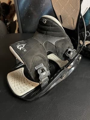 FLOW Flite 03 Mens XL Snowboarding Bindings Rear Entry Step-In Black Complete 3 - Thumbnail 24