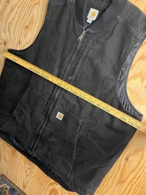 Carhartt Vest Black Mock Neck Quilt Lining Mens 2XL Tall 104395 BLK Thinsulate - Thumbnail 15