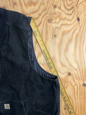 Carhartt Vest Black Mock Neck Quilt Lining Mens 2XL Tall 104395 BLK Thinsulate - Thumbnail 16