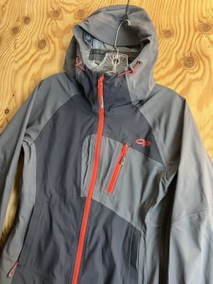 Outdoor Research Skyward II Waterproof Hooded Jacket Ascent Shell Women's Small - Thumbnail 3