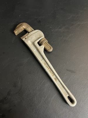 Truecraft 1714 14" Aluminum Heavy Duty AL Pipe Monkey Wrench Tool Adjustable USA - Image 1