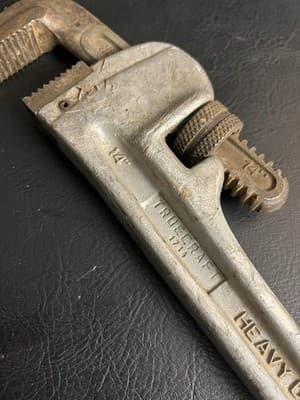 Truecraft 1714 14" Aluminum Heavy Duty AL Pipe Monkey Wrench Tool Adjustable USA - Thumbnail 3