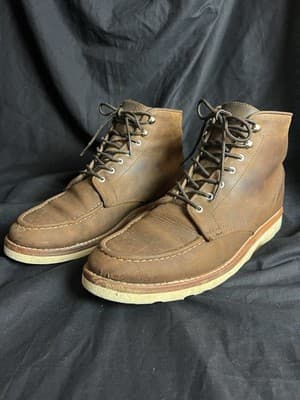 Thursday Boot Diplomat Leather Brown Adobe Arizona Moc Toe Mens 12 Vibram Wedge - Image 1