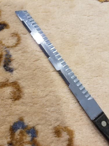 VTG Edaco Universal All Purpose Double Cut Serrated Stainless Knife Germany Rare - Thumbnail 2