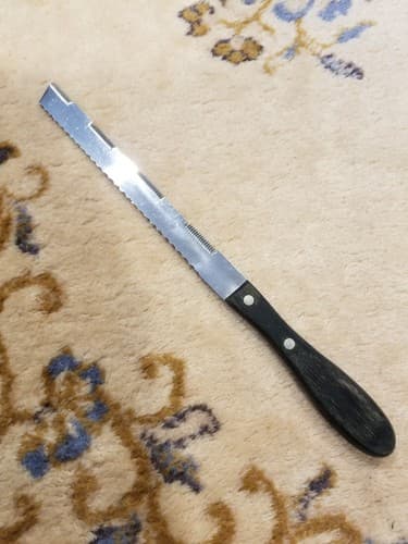 VTG Edaco Universal All Purpose Double Cut Serrated Stainless Knife Germany Rare - Thumbnail 6