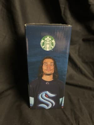 Brandon Tanev Starbucks Bobblehead Seattle Kraken Stadium Giveaway 2022 New - Thumbnail 3