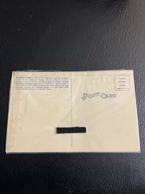 Vintage BOSTON MASS MA Fenway Park BASEBALL STADIUM Night Postcard Red Sox USA - Thumbnail 4