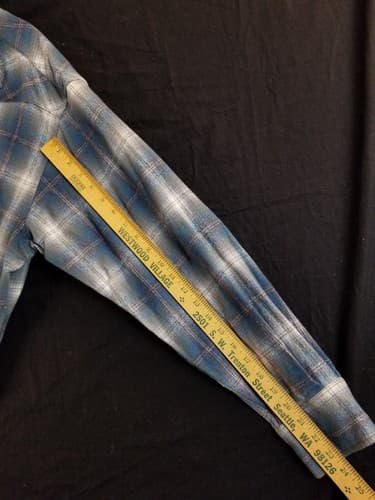 Pendleton Shirt Mens XL Blue Flannel Virgin Wool Western Pearl Snap Cowboy Plaid - Thumbnail 9