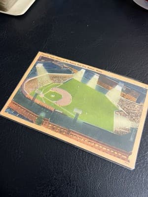 Vintage BOSTON MASS MA Fenway Park BASEBALL STADIUM Night Postcard Red Sox USA - Thumbnail 3
