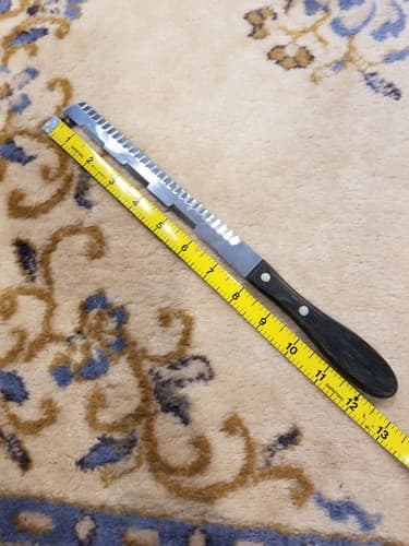 VTG Edaco Universal All Purpose Double Cut Serrated Stainless Knife Germany Rare - Thumbnail 7