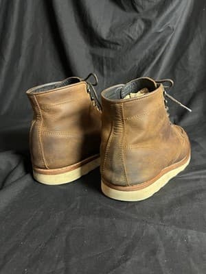 Thursday Boot Diplomat Leather Brown Adobe Arizona Moc Toe Mens 12 Vibram Wedge - Thumbnail 5