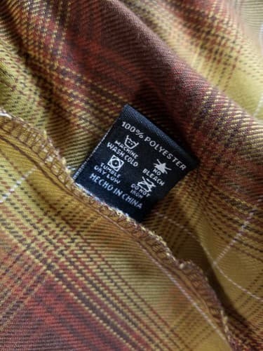 Dixxon Goldfield Women’s M Flannel Shirt Plaid Brown Red Gold Snap Button Long - Thumbnail 8