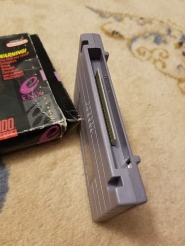 Vtg The 7th Saga Super Nintendo SNES 1993 Authentic Game + Box Video Game - Thumbnail 4