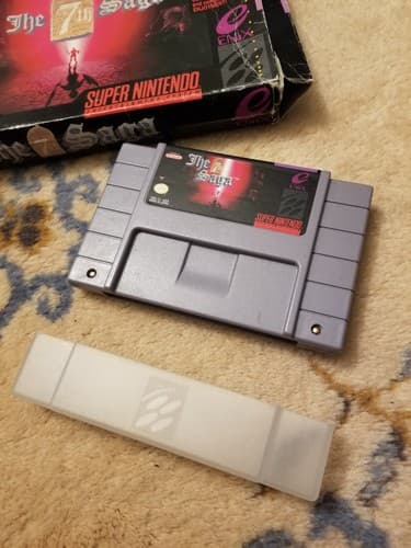 Vtg The 7th Saga Super Nintendo SNES 1993 Authentic Game + Box Video Game - Thumbnail 2