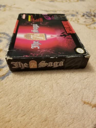 Vtg The 7th Saga Super Nintendo SNES 1993 Authentic Game + Box Video Game - Thumbnail 14