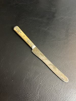 VTG Antique Civil War Era Knife Handle Northampton Cutlery High Carbon Butter - Thumbnail 5