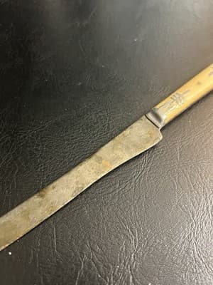 VTG Antique Civil War Era Knife Handle Northampton Cutlery High Carbon Butter - Thumbnail 3