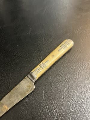 VTG Antique Civil War Era Knife Handle Northampton Cutlery High Carbon Butter - Thumbnail 4