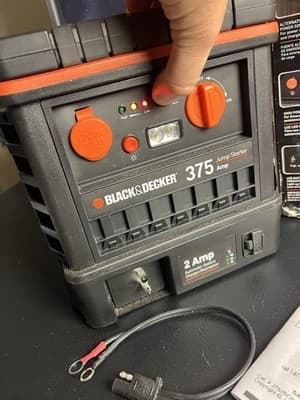 Black & Decker J752BCB 375A Jump Starter 2A Battery Charger Maintainer COMPLETE - Thumbnail 6