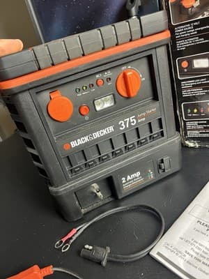 Black & Decker J752BCB 375A Jump Starter 2A Battery Charger Maintainer COMPLETE - Thumbnail 8