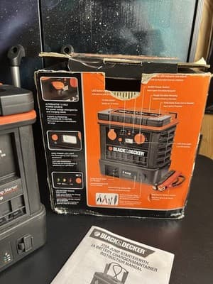 Black & Decker J752BCB 375A Jump Starter 2A Battery Charger Maintainer COMPLETE - Thumbnail 3
