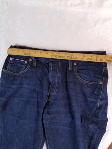 Taylor Stitch Slim Selvedge Denim Jeans Mens 33x36 *32x33 Blue Button Pants - Thumbnail 9