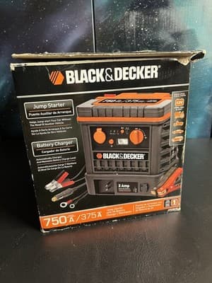 Black & Decker J752BCB 375A Jump Starter 2A Battery Charger Maintainer COMPLETE - Thumbnail 17