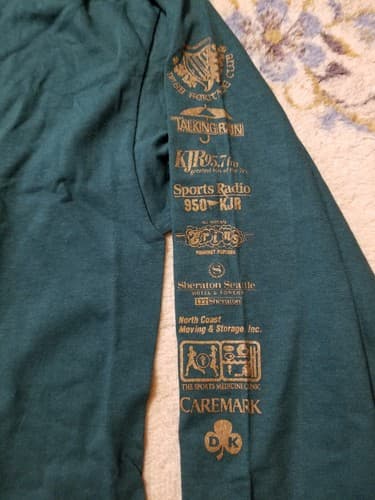 VTG 90s Weinhards Pale Ale Beer Boar Graphic Logo St. Patricks Day T Shirt L - Thumbnail 4