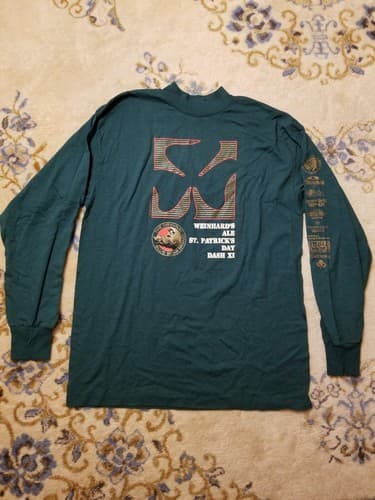VTG 90s Weinhards Pale Ale Beer Boar Graphic Logo St. Patricks Day T Shirt L
