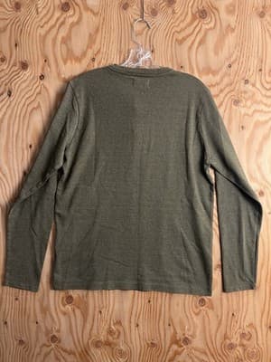 Taylor Stitch Shirt Mens M 40 Green Henley Long Sleeve Outdoor Heavyweight - Thumbnail 6