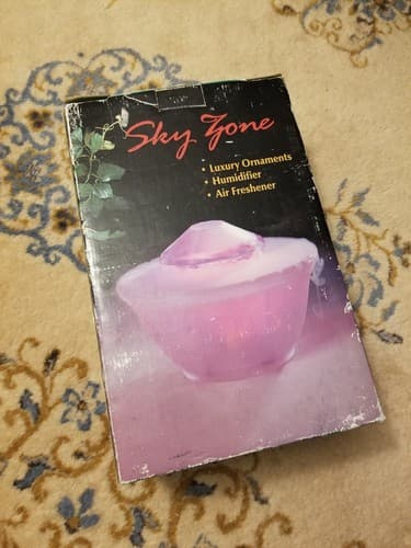 NEW Vintage Sky Zone Cool Water Fountain Decoration Glass Bowl Mist Humidifier - Thumbnail 7