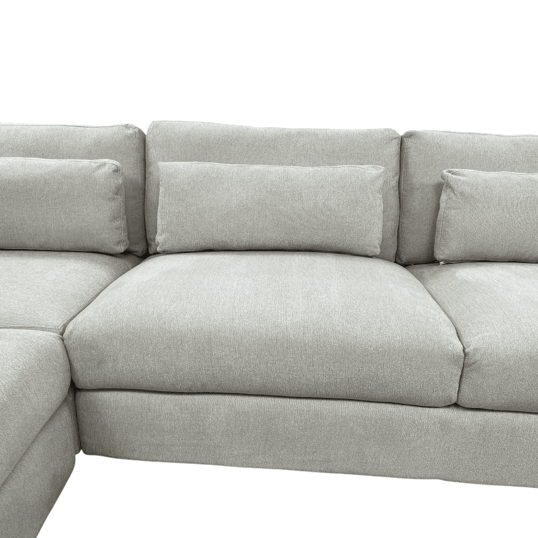 Ebern Designs Icelyn 3 - Piece Modern and Soft Upholstered Corner Sectional with 6 Throw Pillows - Thumbnail 13