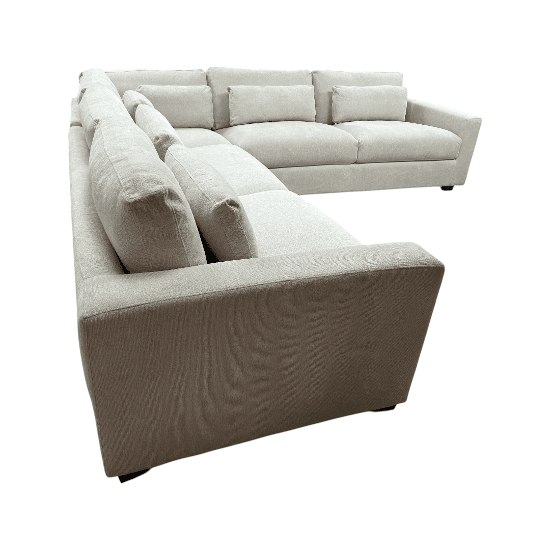 Ebern Designs Icelyn 3 - Piece Modern and Soft Upholstered Corner Sectional with 6 Throw Pillows - Thumbnail 8
