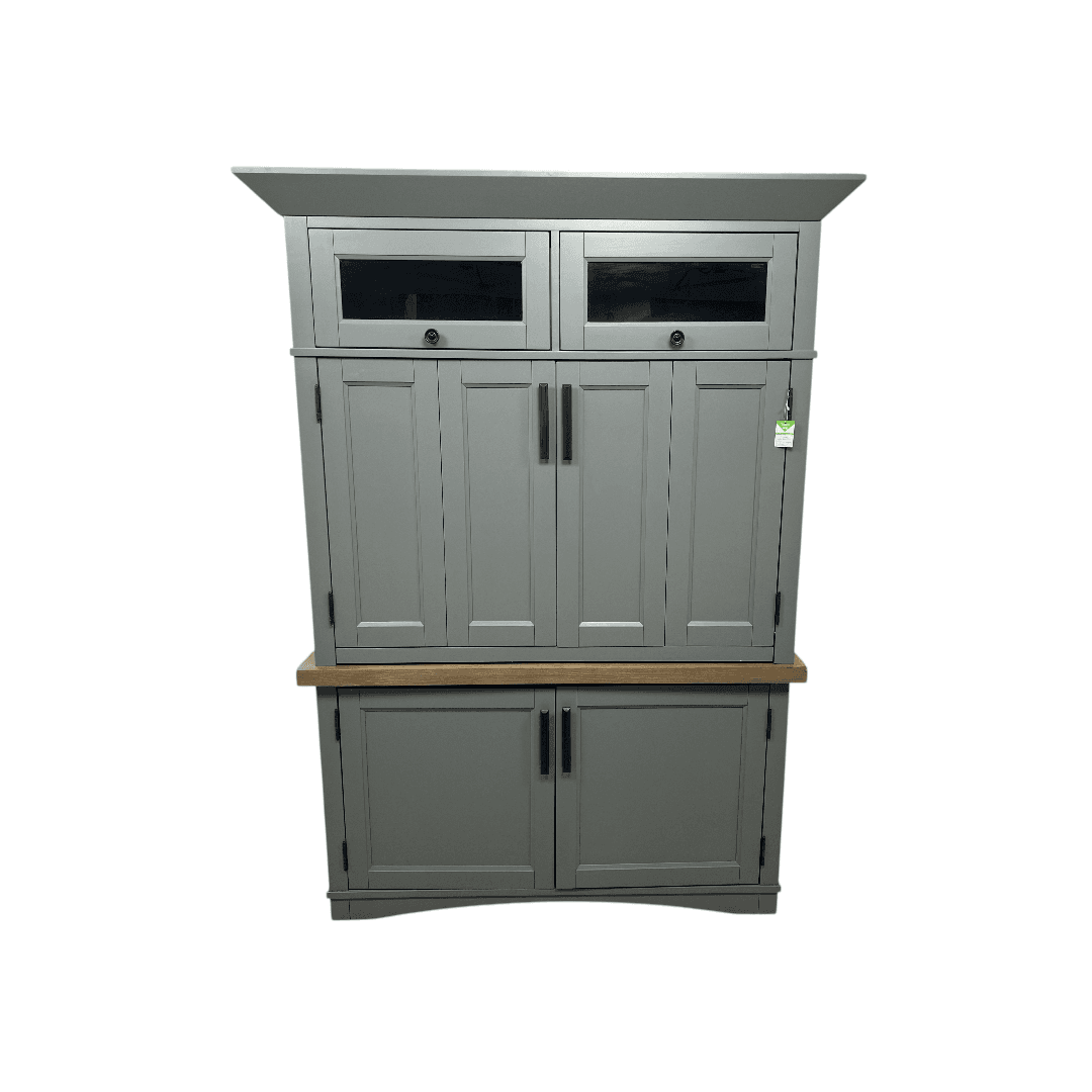 Beachcrest Home Bankhead Solid Wood Top Writing Desk with Power Outlet - Thumbnail 3