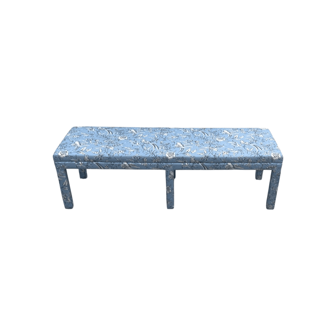 The Inside Parsons Bench - Blue Aviary by Scalamandré - Thumbnail 15