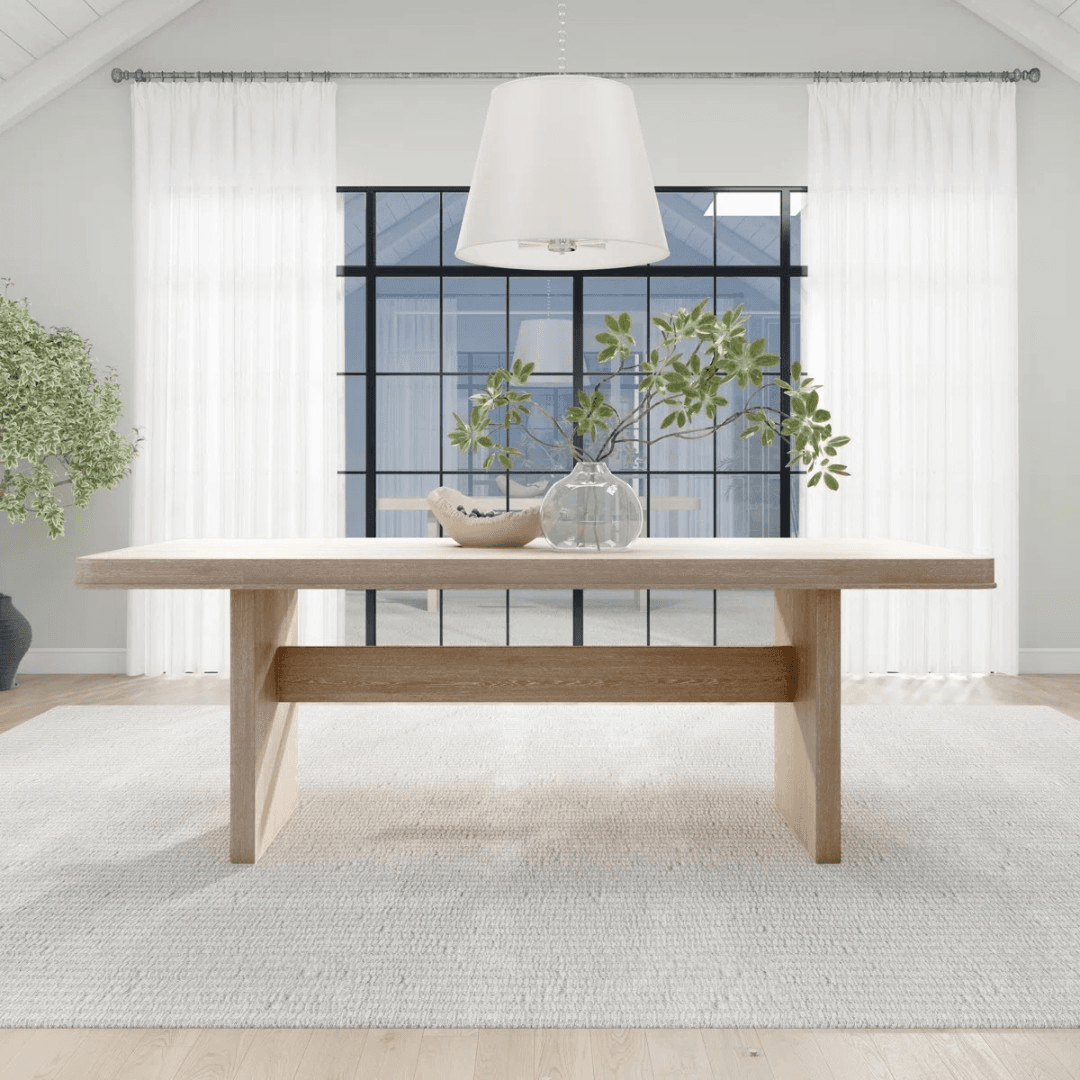 Loon Peak Jeraldy Trestle Dining Table - Image 1