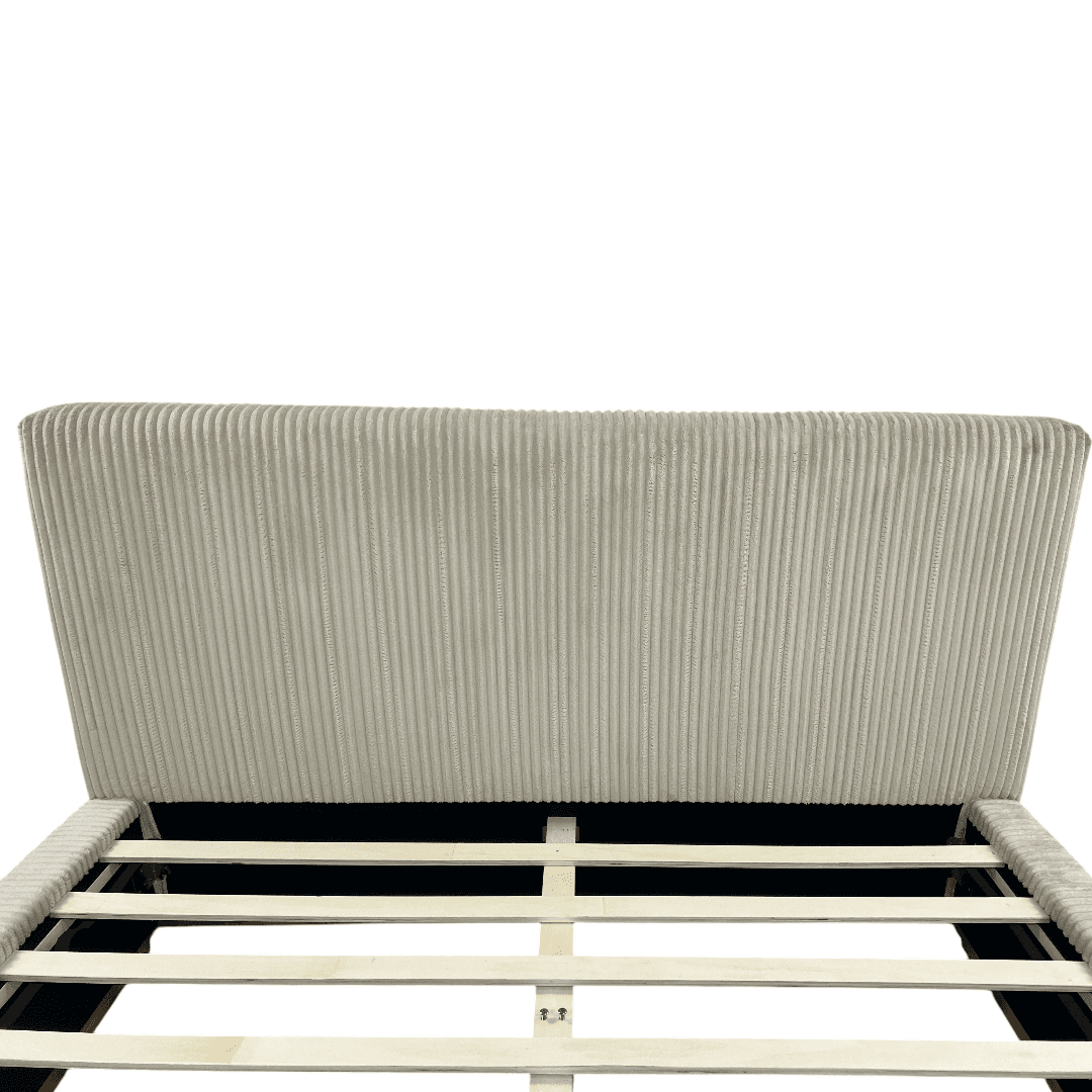 Latitude Run Jadon Solid Wood Corduroy Upholstered Queen Bed Frame - Thumbnail 18