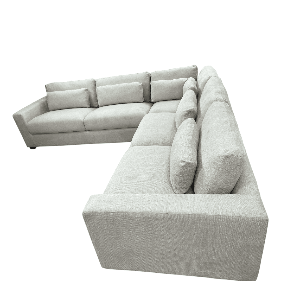 Ebern Designs Icelyn 3 - Piece Modern and Soft Upholstered Corner Sectional with 6 Throw Pillows - Thumbnail 9