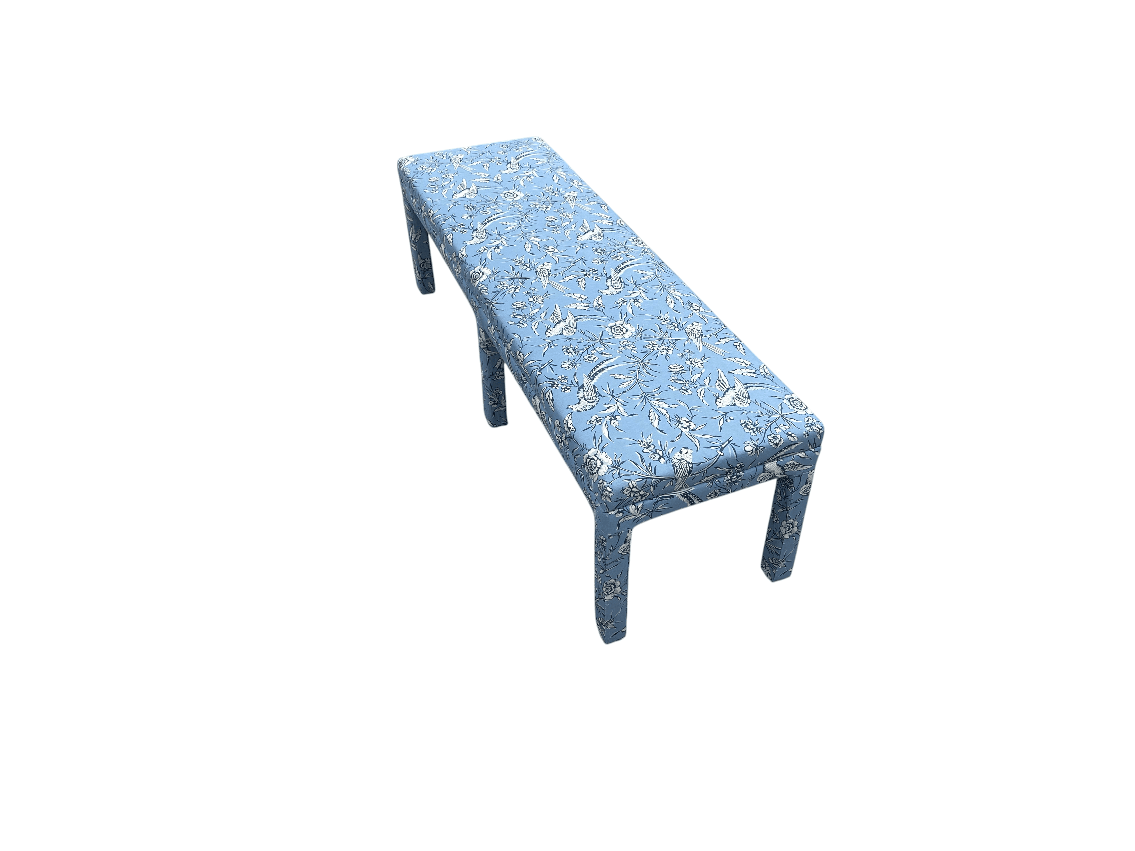 The Inside Parsons Bench - Blue Aviary by Scalamandré - Thumbnail 10