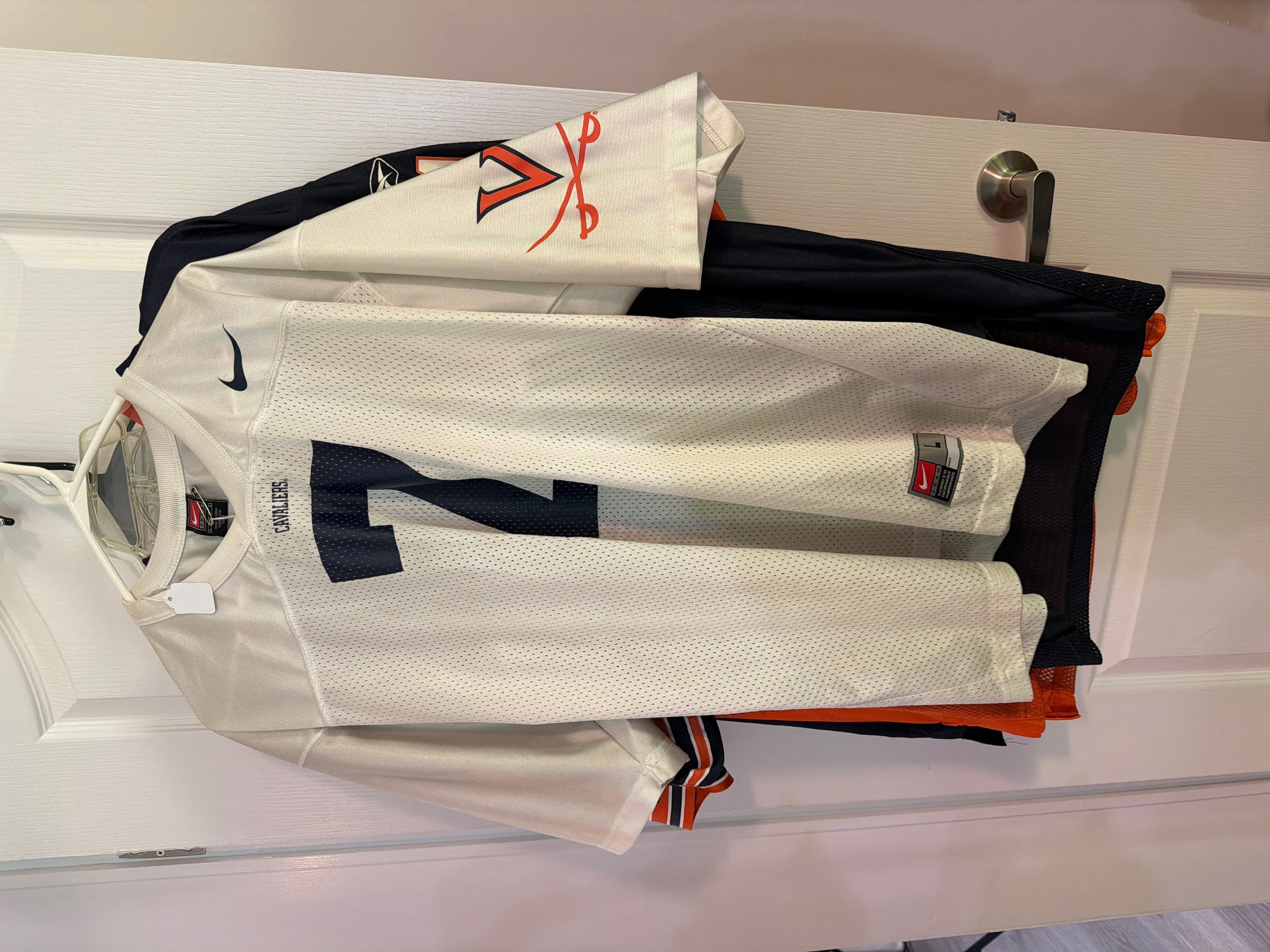 Nike Cavaliers Football Jersey White Size 48 - Image 1
