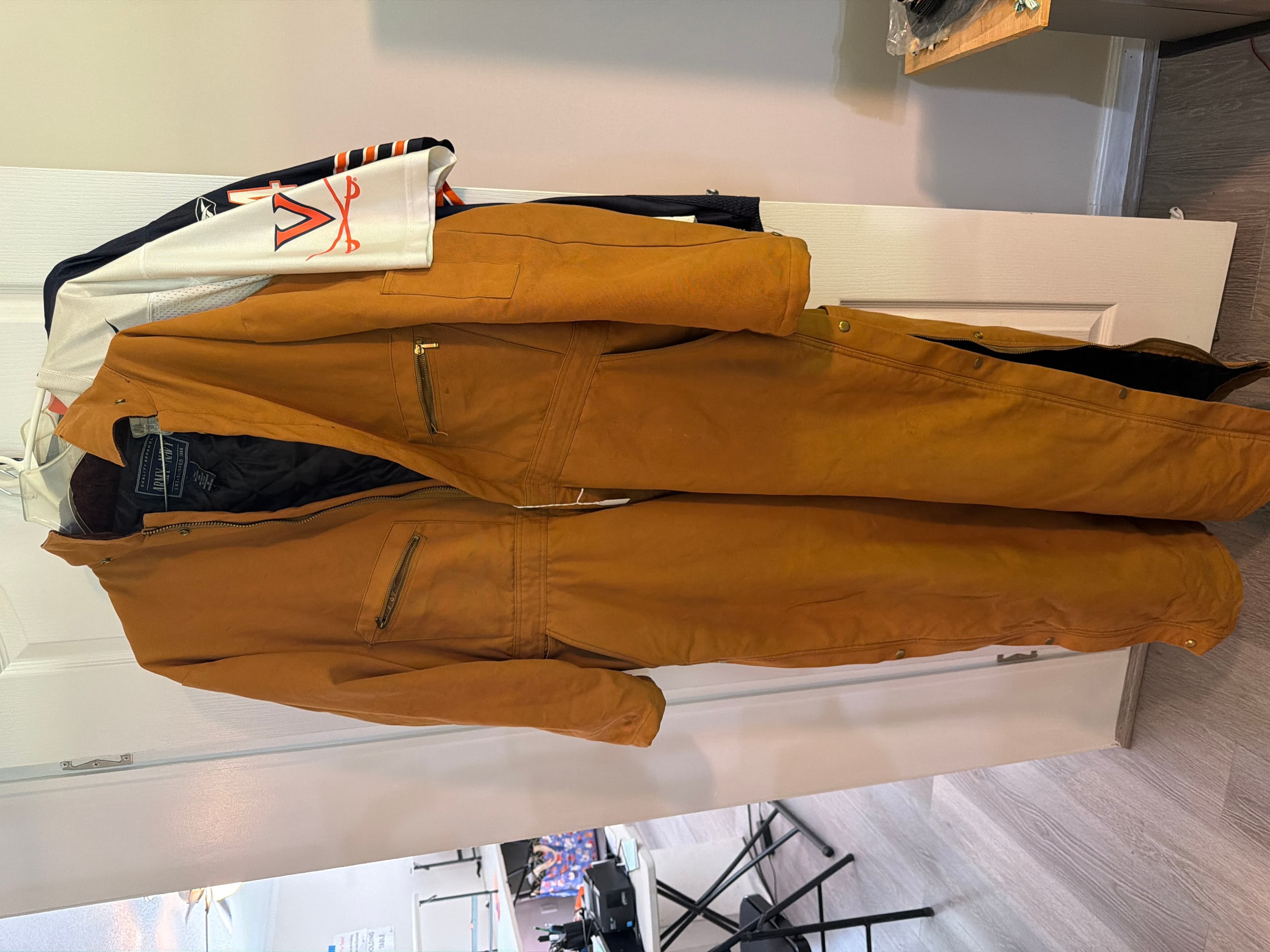Insulated Coveralls Brown Size 44 - Image 1