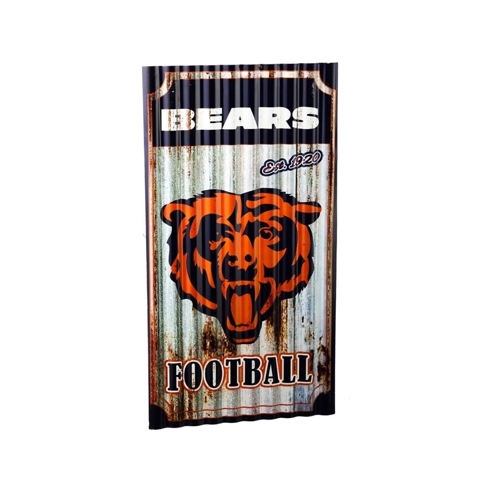 Chicago Bears Team Sports America Corrugated Metal Wall Art - Thumbnail 4