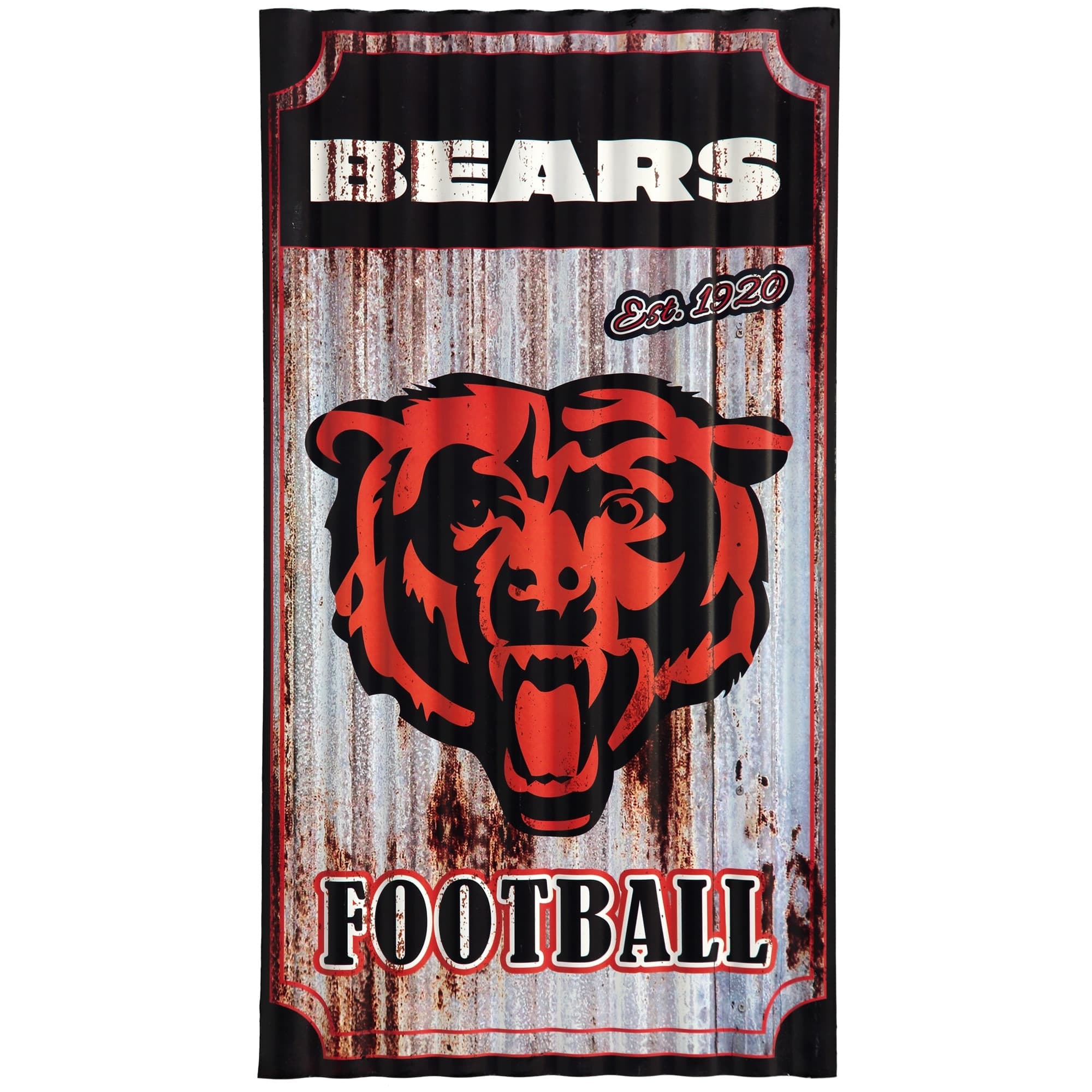 Chicago Bears Team Sports America Corrugated Metal Wall Art - Thumbnail 2