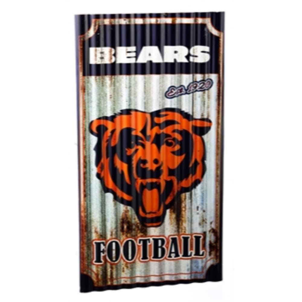 Chicago Bears Team Sports America Corrugated Metal Wall Art - Thumbnail 3
