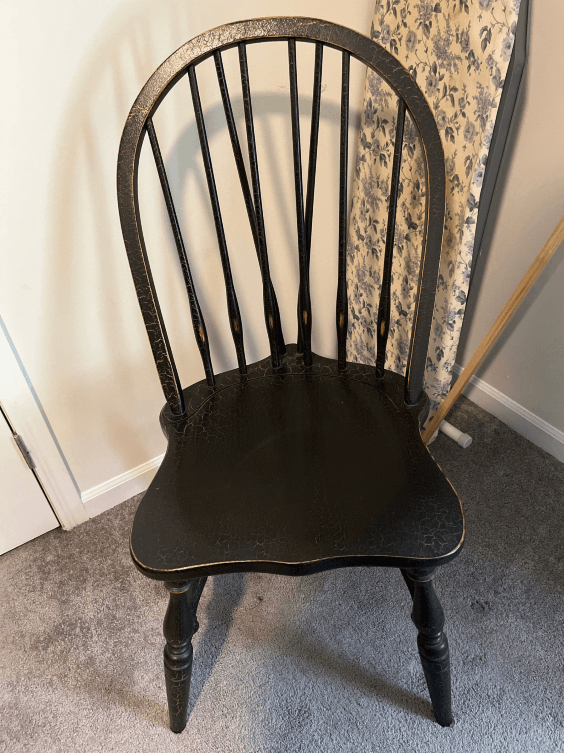 Black Windsor Spindle Back Chair - Image 1